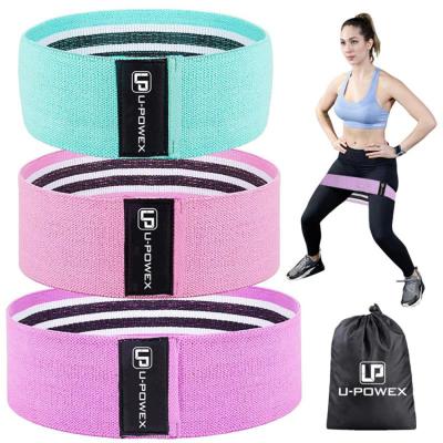 China Latex Exercise Workout Hip Circle Resistance Hip Band Custom Logo for sale