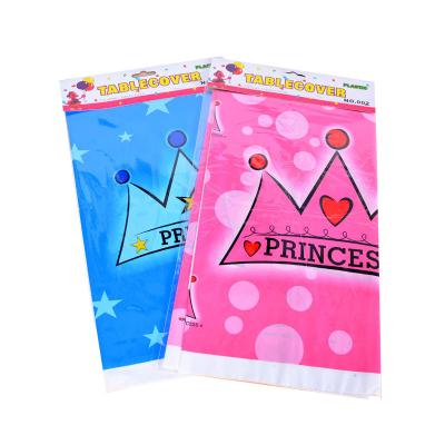 China High Quality Plastic Waterproof Birthday Wedding Party Decoration Table Cover Party Supplies Happy Birthday Decoration Table Cloth For Kids for sale