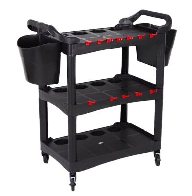 China 2021 Popular Plastic Detachable Multifunctional Beauty Car Wash Trolley Tools for sale