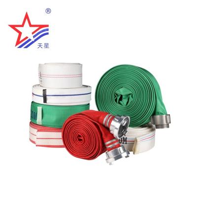 China Industrial firefighting use transport liquid fire hose material(PVC/rubber lining/tpu), fire fighting material, anti fire material for sale