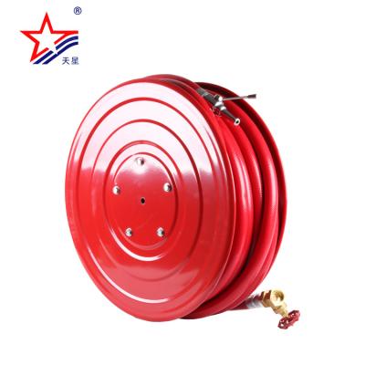 China Fire Fighting Emergency Rescue Sanxing One Inch Manual High Pressure Red Fire Hose Reel for sale