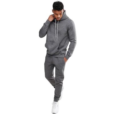 China High Quality Breathable Custom Workwear Tracksuit Set Breathable Pockets Jogger Pants Men Gray Skinny Gray Sweatsuits for sale