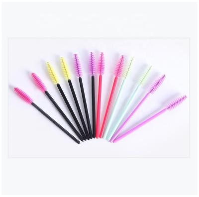 China Wholesale High Quality Flat Brush Best Price Mascara Eyelash Spoolie Brush for sale