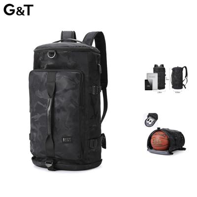 China With multi-functional USB newcomers if basketball ultra-large travel men's fashion capacity outdoor backpack and duffel bag for sale