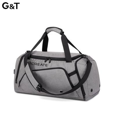 China Sport Gym Travel Tourist China G&T Unisex Duffle Bag 40L Water Resistant Duffel Bag Packable With Built-in Waterproof Diaper And Shoe Patch for sale