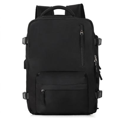 China With USB top sale ladies computer laptop backpack BLACK FIT 15.6