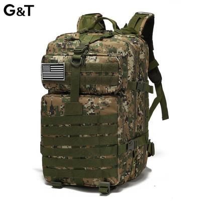 China 2021 Wholesale Custom Survival Trekking Bag Black Backpack Mochila Outdoor Waterproof Hiking Tactical Military Tactica Anti-theft for sale