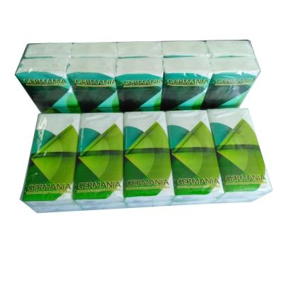 China Pouch Tissue Advertise Tissue Green High Quality Tissue Green Facial Tissue Paper Pouch Packaging Pouch Wholesale Customized Tissue for sale