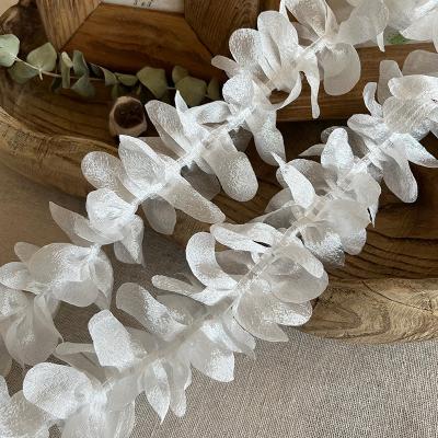 China Diy Handmade New French Decoration Lace Ribbon 100% Polyester Rose Ruffled Lace Ribbon Black White for sale