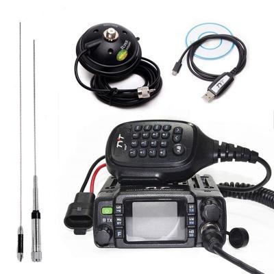 China TYT TH-8600 IP67 Plastic Waterproof Dual Band Car Radio 136-174MHz/400-480MHz 25W HAM Mobile Radio with Antenna, Clip Mount, USB Cable for sale