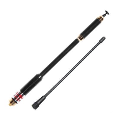 China Crop AL-800 Dual Band UHF/VHF SMA-Female 144/430Mhz Telescopic Antenna for Baofeng UV-5R UV-82 Walkie Talkie SMA-F AL -800 for sale