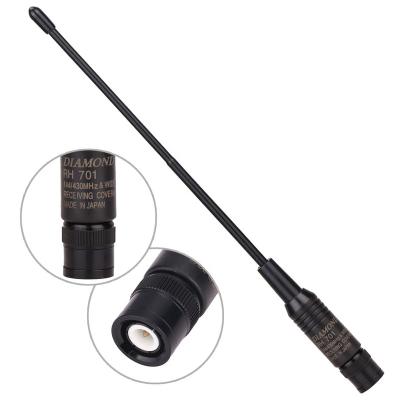 China RH701BNC Dual Band Diamond Laser Color U/V 144/430Mhz Soft Antenna For IC-V8 IC-V82 IC-V85 TK308 HT440 CP500 Walkie Talkie RH701 BNC for sale