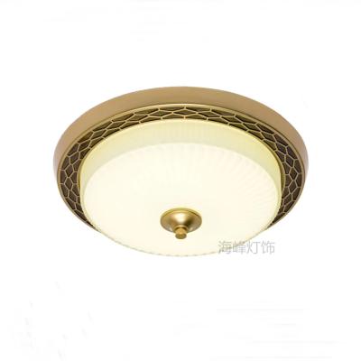 China Good Quality Glass Cover Iron Base SMD LED Round Indoor Decorative Ceiling Lamp EUROPEAN for sale