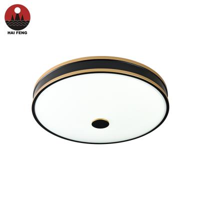 China Sfoty Indoor Decoration European Style Warm White Glass Black Gold White Black Gold Led Ceiling Lights for sale