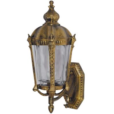 China Outdoor Garden Garden Light IP44 E27 Antique Aluminum Material Glass Wall Sconce for sale