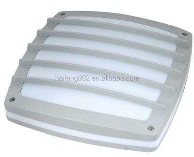 China IP44 Square Corridor E27 Waterproof Bulkhead Light Gray Color Outdoor Wall Sconce for sale