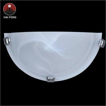 China Sale Good Quality Modern E27 LED Press Glass Wall Sconce Half Moon Warm White Lamp for sale