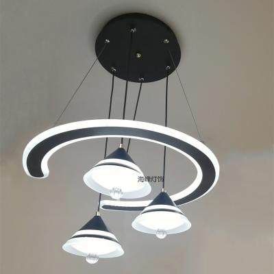 China Wholesale Modern Nordic Style Acrylic Lampshade Aluminum Frame Hotel Chandelier For Restaurant Home Lighting Single Corridor for sale