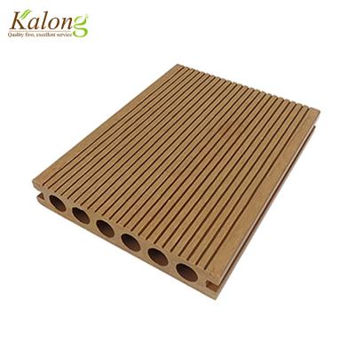 China Contemporary Anti Slip Easy To Install Environmentally Friendly Wpc Decking Flooring for sale