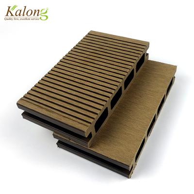 China Contemporary Waterproof Non Slip Wood Laminate Outdoor Wpc Flooring Decking for sale