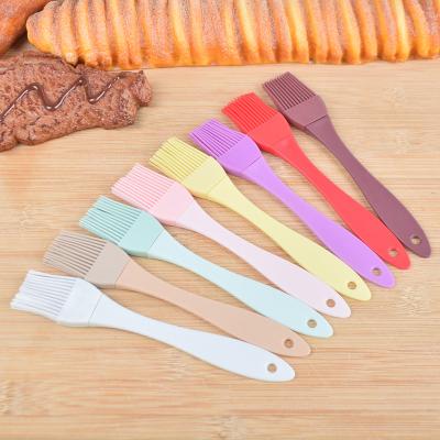 China 6.5in Viable PP Handle BBQ Kitchen Silicone Baking Pastry Basting BBQ Spread Oil Butter Sauce Marine Frying Oil Brush for sale