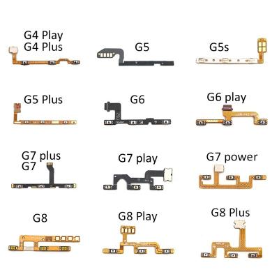 China Electric Switch On Off Flex Cable Replacement Parts For Moto G4/G5/G5S/G6 Play/G7 Plus/G8 Power Lite/G30 Standard Volume Side Button Key for sale