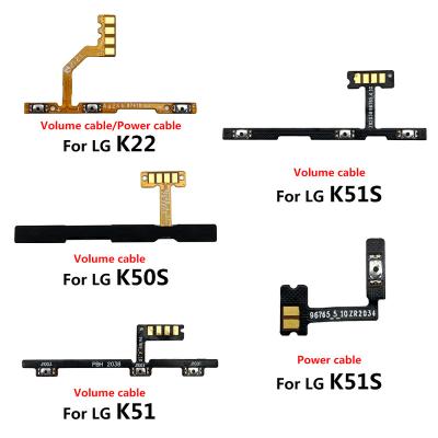 China boton home for LG K22 K50s k51 k51s Power On Off Volume Button Key Flex Cable Replacement Parts For Side LG K22 K50s k51 k51s for sale