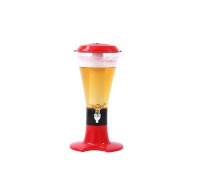 China Cold Drink Dispenser Tower Beer Drinker Beer Tower Dispenser 3L Dismountable Ice Squeeze Tube, Perfect for Party Bar Home for sale