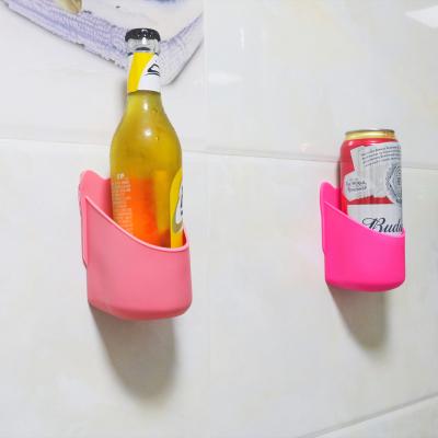 China Viable Custom Package Silicone Shower Beer Can Holder For Bathroom for sale