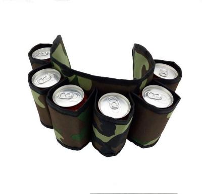 China Sustainable Party Custom 6 Cans Beer Drinking Belt , Beer Belt Holder for sale