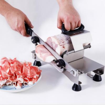 China Hotels Manual Meat Slicer Meat Processing Tools Portable Fresh Meat Slicer for sale