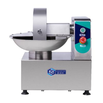 China Industrial Automatic Meat Processing Stainless Steel 5L Vacuum Bowl Cutter /vacuum Meat Chopper Mixer for sale