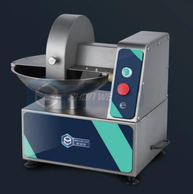 China 0.55kw Multifunction Hotels Frozen Meat Small Bowl Cutter Anti - Corrosion Machine for sale