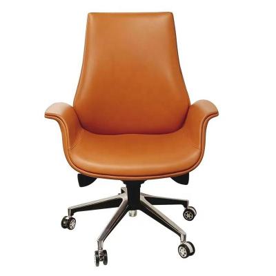 China Wholesale Adjustable (Height) Conference Meeting Room PU Office Cheap Stackable Leather Chair With Arm Rest for sale