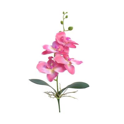 China Artificial Phalaenopsis Flower B4 Phalaenopsis Orchid Flower Pole Single Artificial Orchid Flower Pole Artificial Orchid Plant For Decor for sale