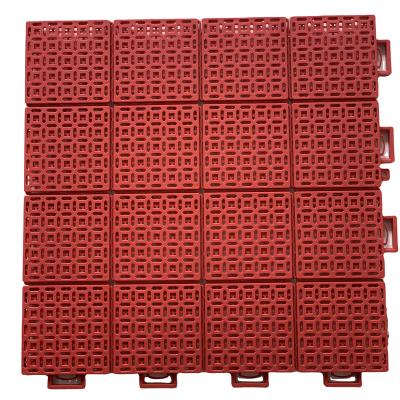 China Modern PP Interlocking Floor Tiles For Car Wash Garage Removable Plastic Interlocking Tile for sale