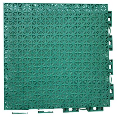 China Modern Mat Plastic Interlocking Garage Floor Badminton Basketball Court Tiles for sale