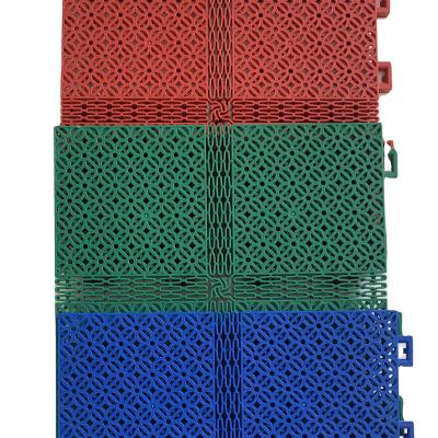 China Modern High Quality Modular Tile Price Outside Basketball Courts Tile Flooring Plastic Mats for sale