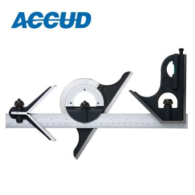 China Angle Measurement China Adjustable Ruler 3 In1 Cast Iron Combination Square Best Selling Multi Set Finder for sale