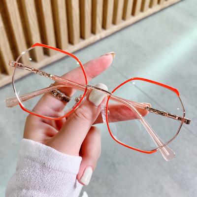 China 2022 Newest Fashion Colorful Design Blockling Women Computer Glasses Cat Eye Glasses Frame Blue Light Glasses For Women WH512 for sale