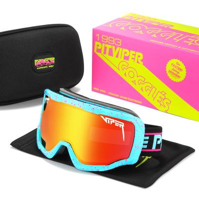 China Outdoor Skiing Sports 2020 Hot Selling Pit Viper Outdoor Glass Skiing Sunglasses Big Rising Anti Fog UV400 Glass Lenses In China PV04 for sale