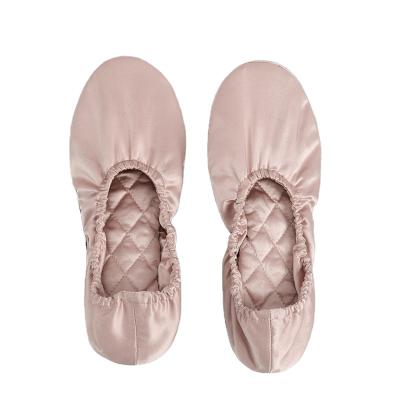 China Luxury Fashion Trend Mulberry Silk Yoga Shoes 100% Mulberry Silk Home Slippers for sale