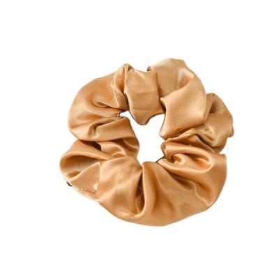 China Gold Colored Flannel Hair Scrunchie Tress Velvet Hair Accessories Set Large Comfortable Leopard Cloth Hair Tie for sale