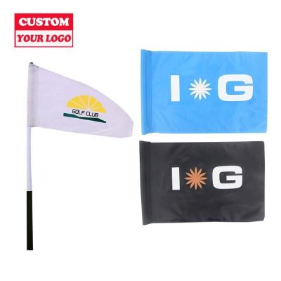 China Barber Shop Wholesale Fashion Style Custom Colors 12*18cm Small Flag Custom Golf Flag for sale