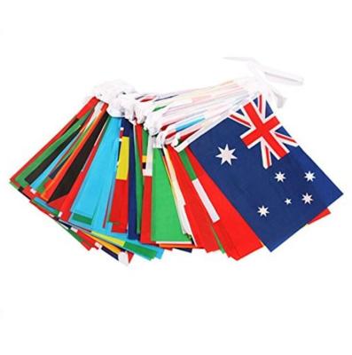 China Health care institutes wholesale soccer world cup euro 2021 national flag 14 x 21CM country string flag decoration flag fan color for sale