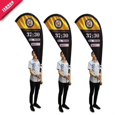 China Health Care Institutes Decorate Beach Backpack Flag OEM Backpack Flag and Banners for sale