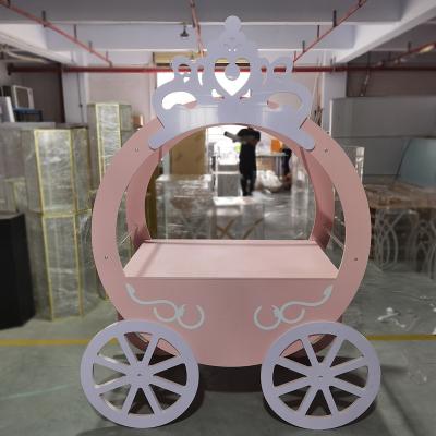 China Durable Hot Sale Candy Carriage Wedding Baby Shower Sweet Bar Cart Decoration for Wedding Event for sale