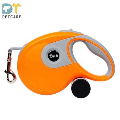 China Hot Selling Stocked Heavy Duty Retractable Dog Leash With Anti-Slip Nylon Grip Tape One Hand Brake for sale