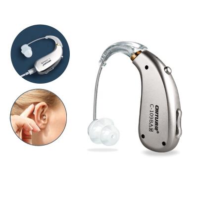 China Wholesale Mini Hearing Aid Rechargeable Digital BTE Hearing Aids Adjustable Tone For Deaf Elderly 45*16*8mm for sale