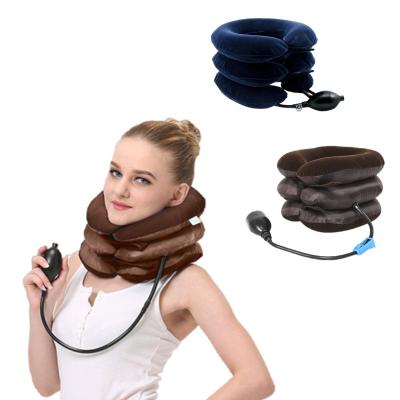 China Easy Operation Cervical Neck Traction Device Air Inflatable Decompression Single Tube Neck Stretcher for sale